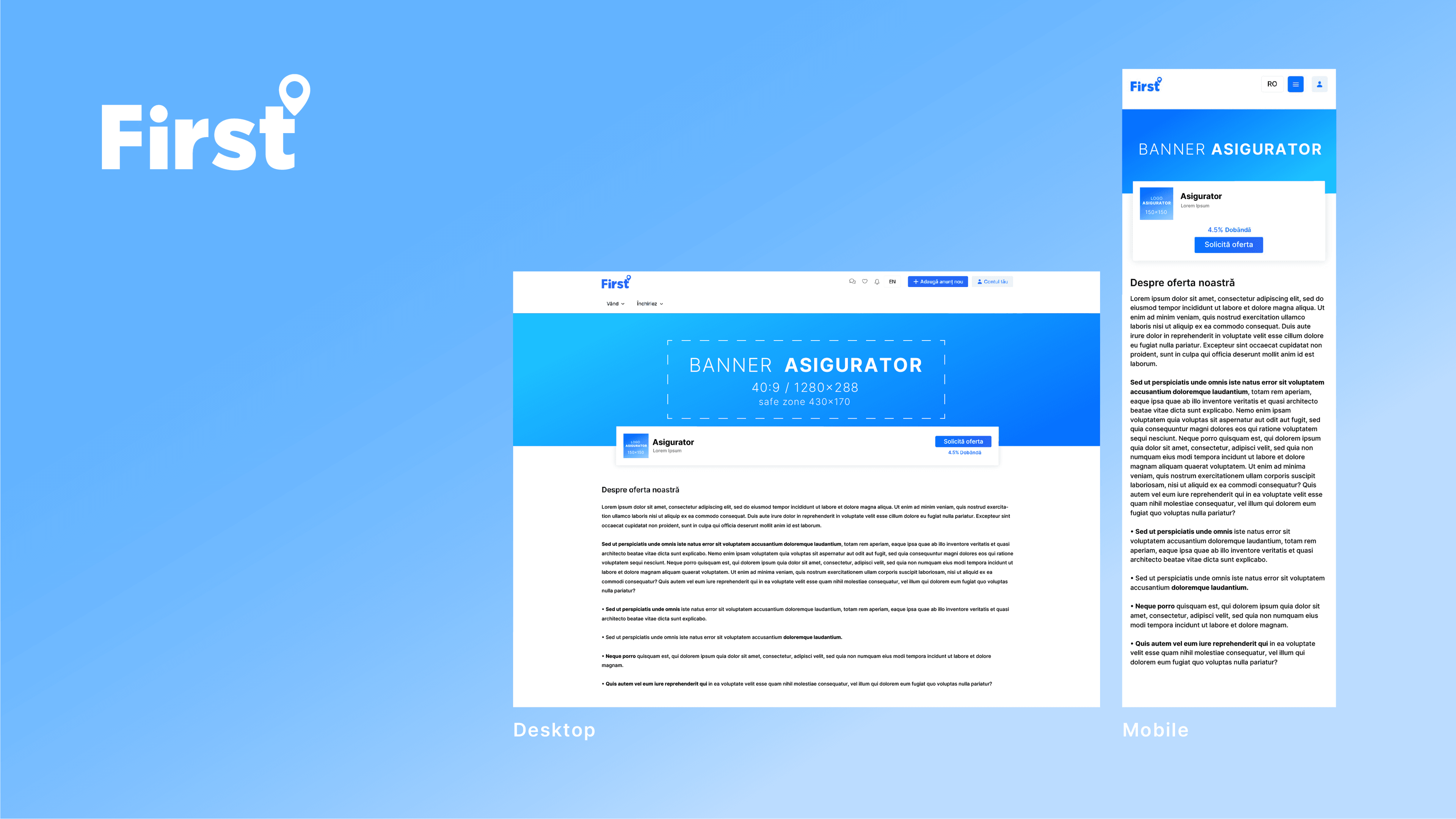 Parteneriat asigurări First