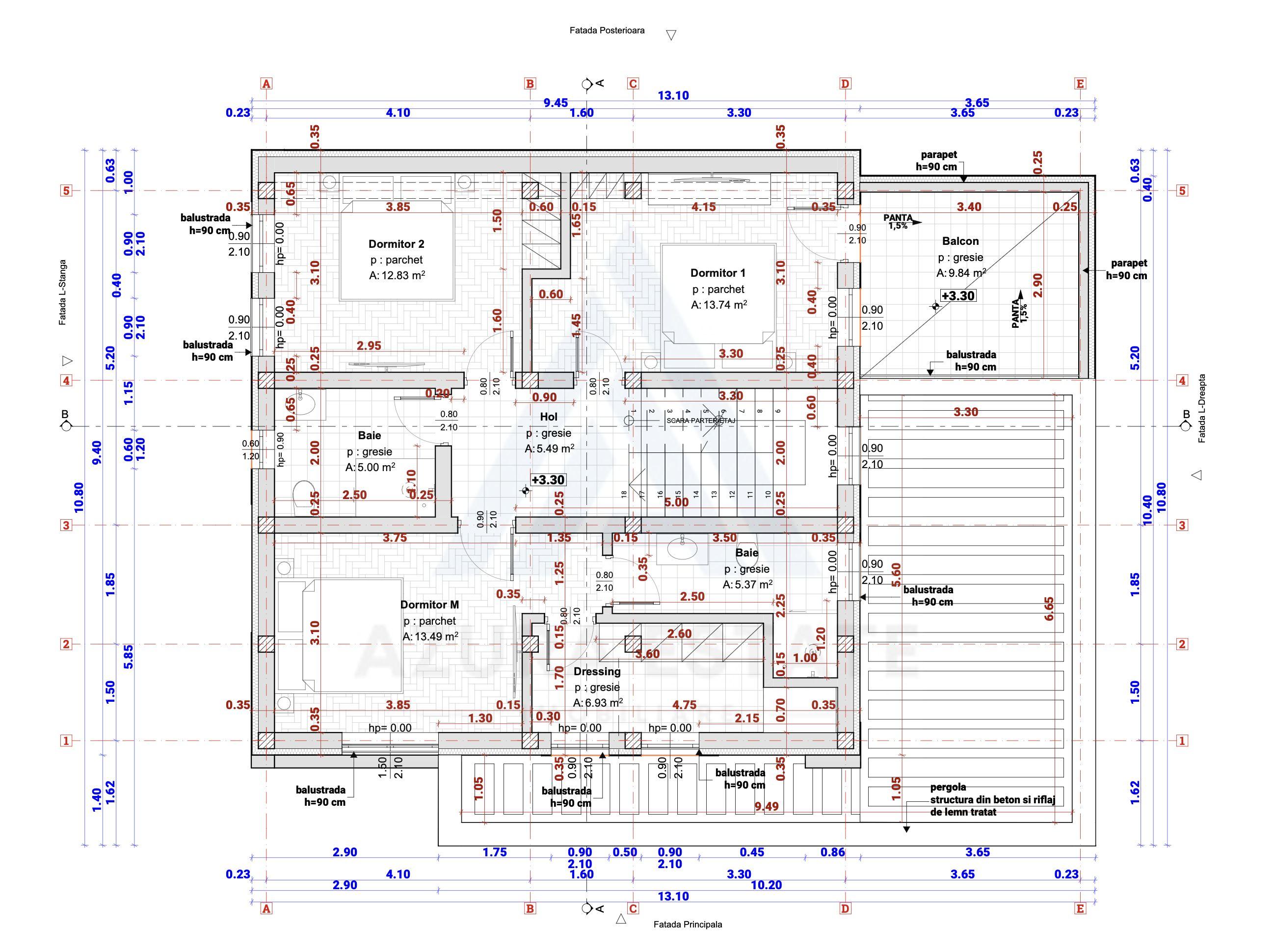 Casa individuala premium 4 camere 3 bai teren 365 mp Calea Cisnadiei - 15