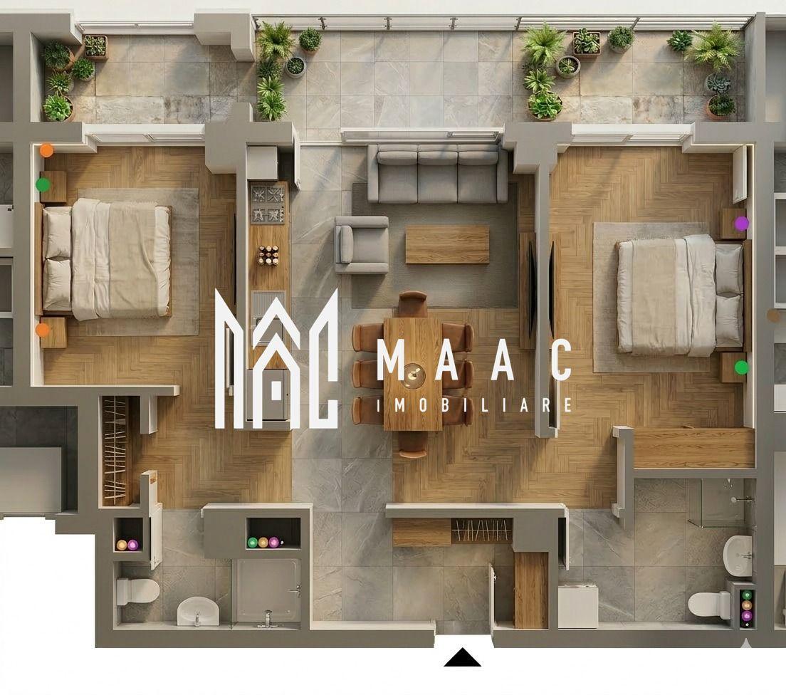 Apartament 3 camere | 72.35 MPU | Balcon | Veterani - 1