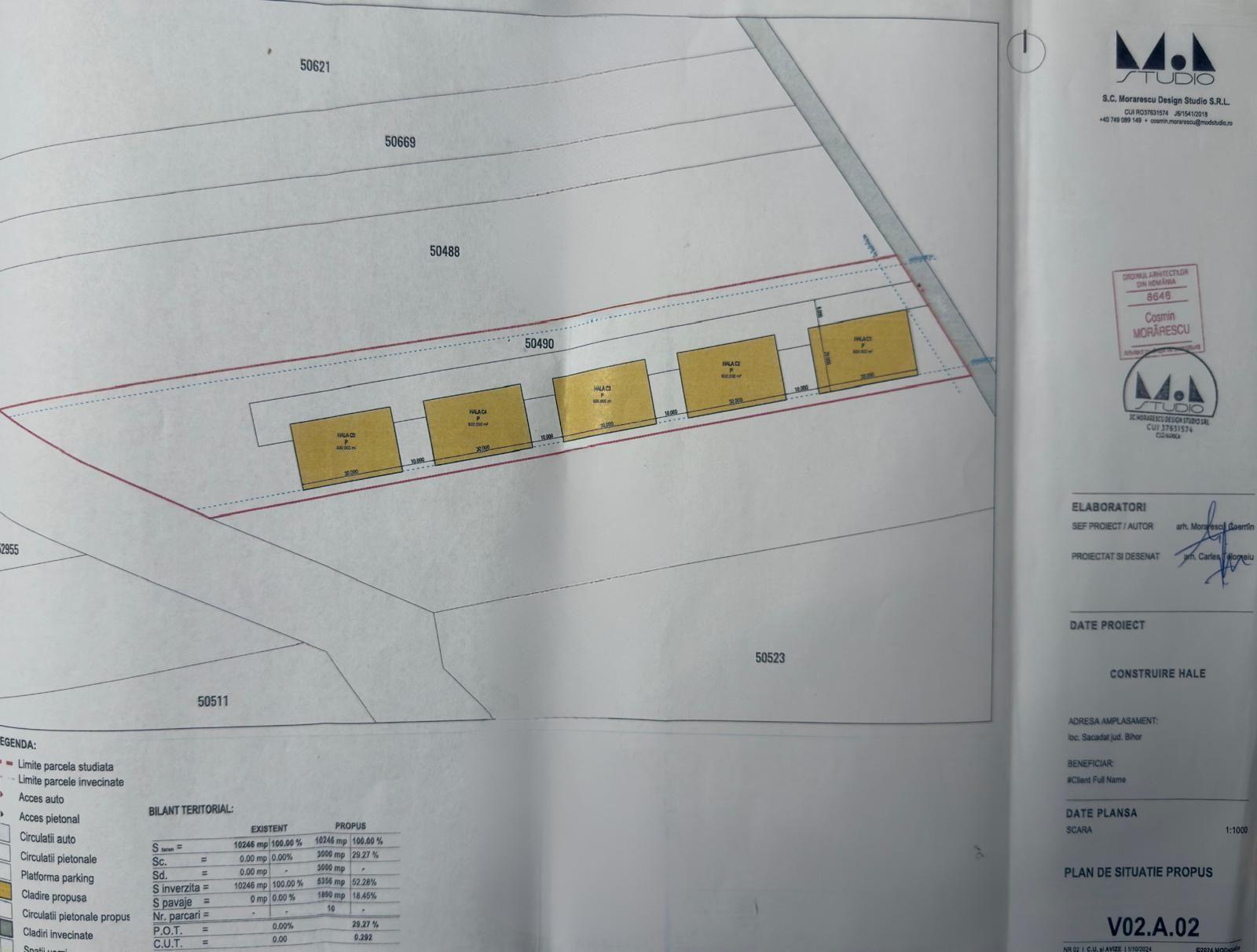 Teren intrav. 10200mp dest. industriala zona CocaCola Sacadat- 5eur/mp - 1