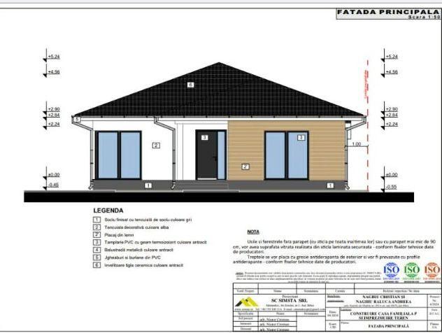 Teren 980 mp cu proiect de casă început–Chișirid, la 15 min de Oradea - 2