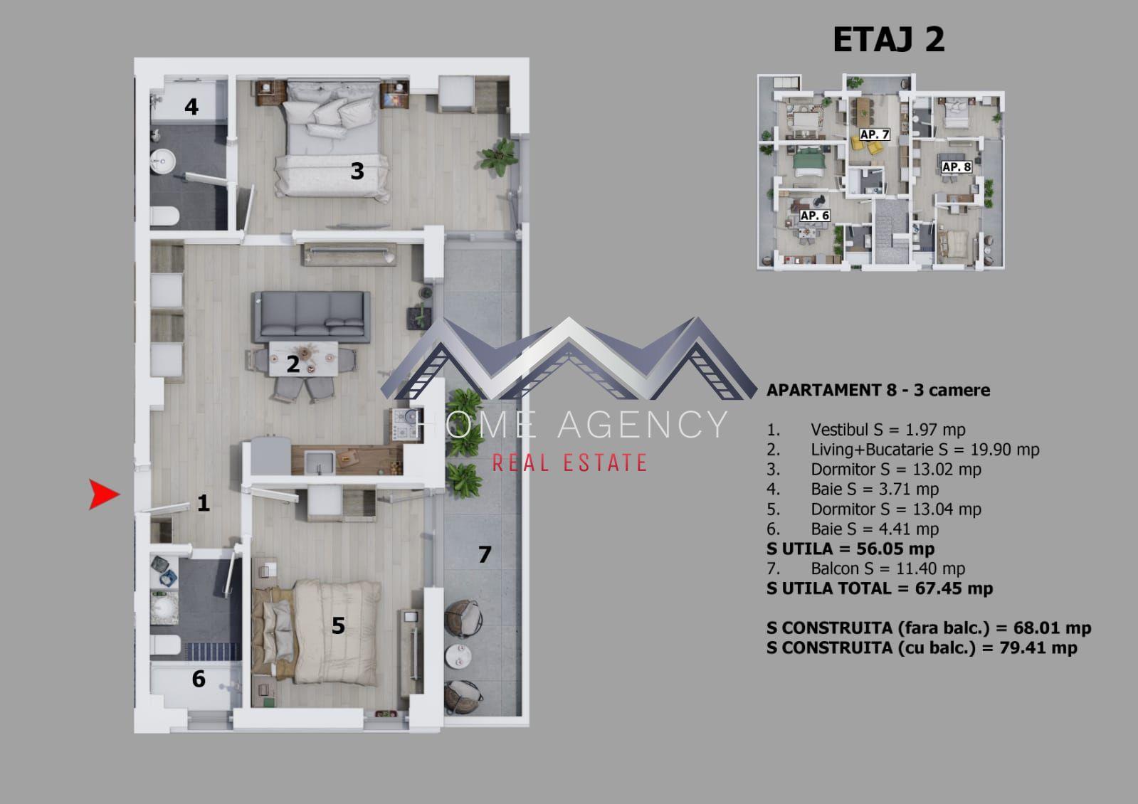 Apartament 3 camere Otopeni premium | prima închiriere - 12