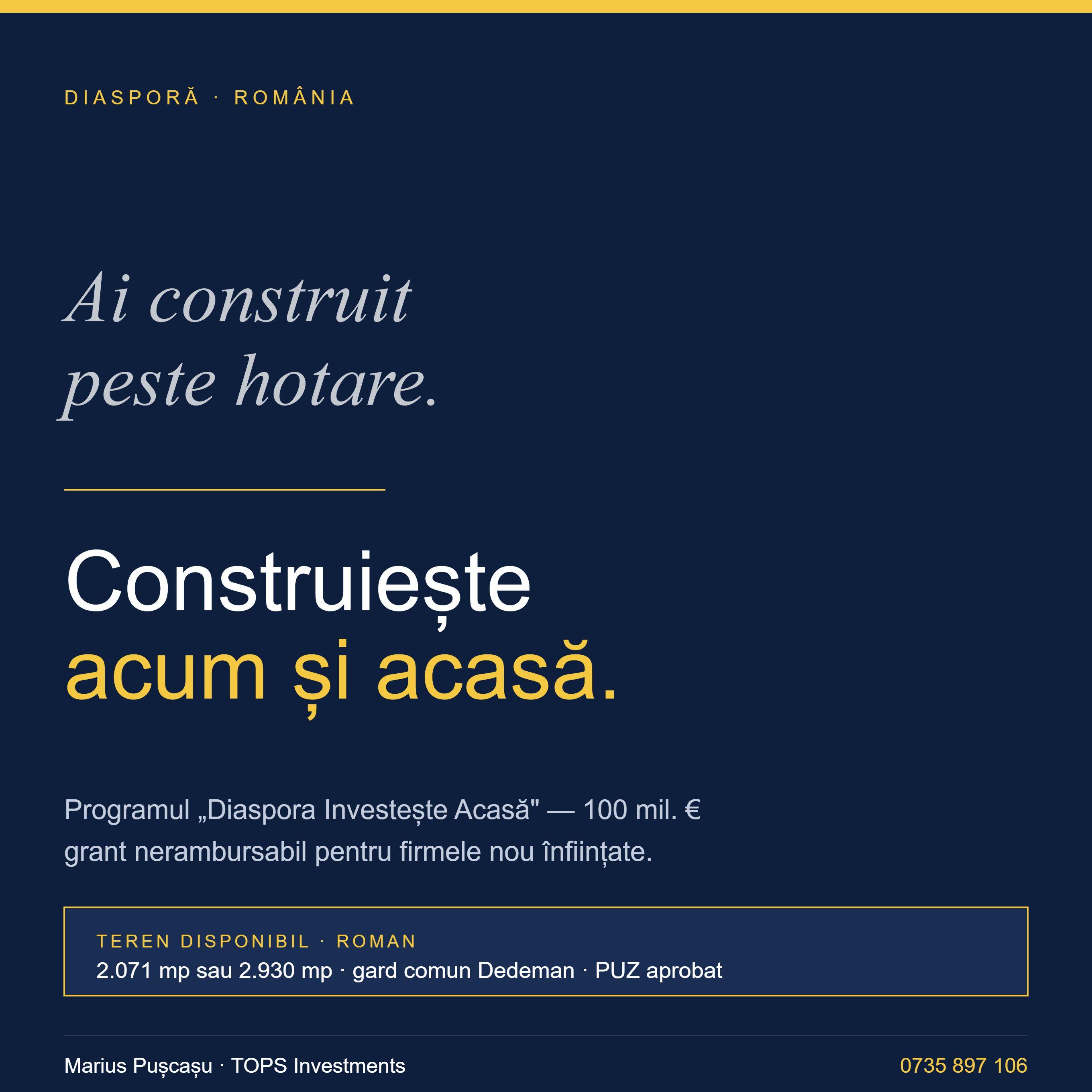 Teren industrial & comercial lângă Dedeman Roman! 📢 - 8