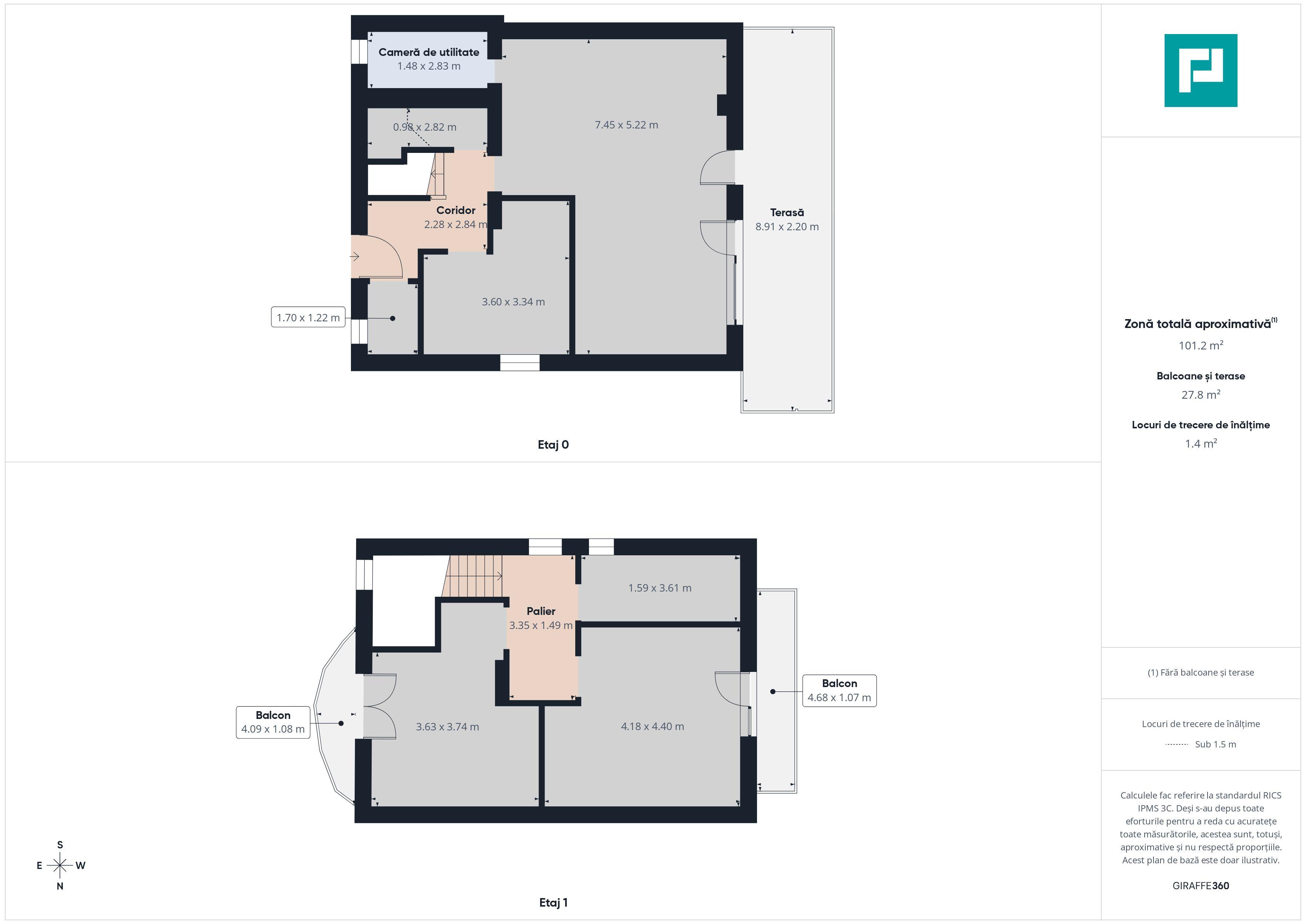 Duplex luminos 101 mp utili, teren 350mp în Covaci - 38