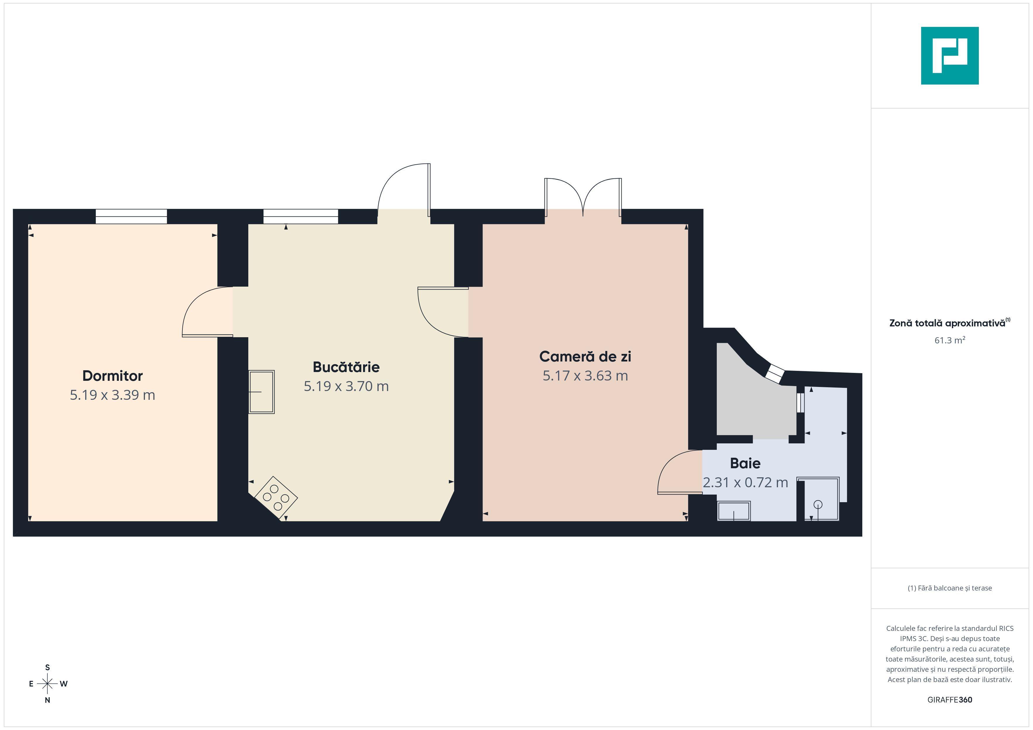 Apartament ultracentral,2 camere-Piata Avram Iancu - 13