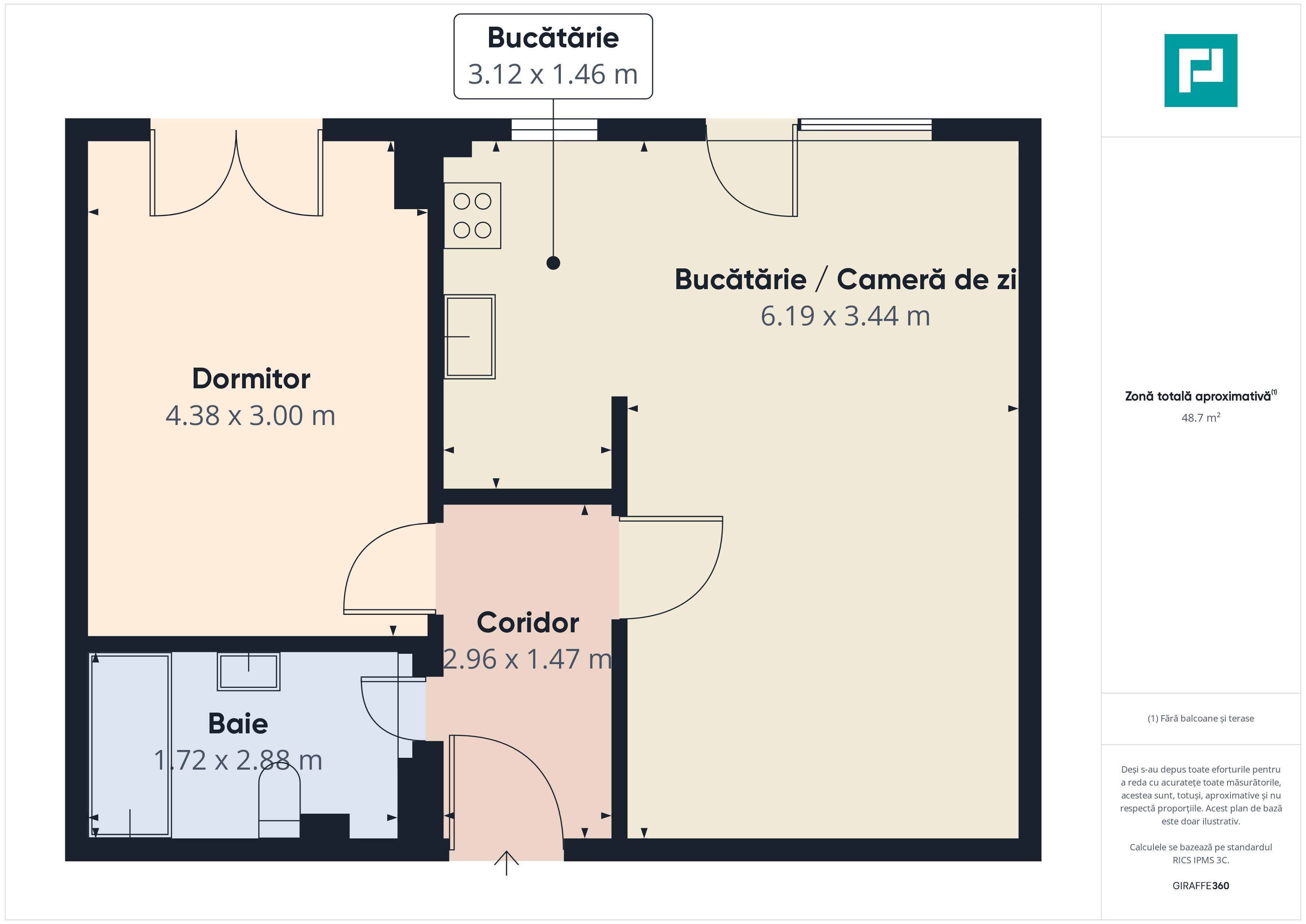 Apartament 2 camere | Etaj 1 | Zona Ciarda Roşie - 9
