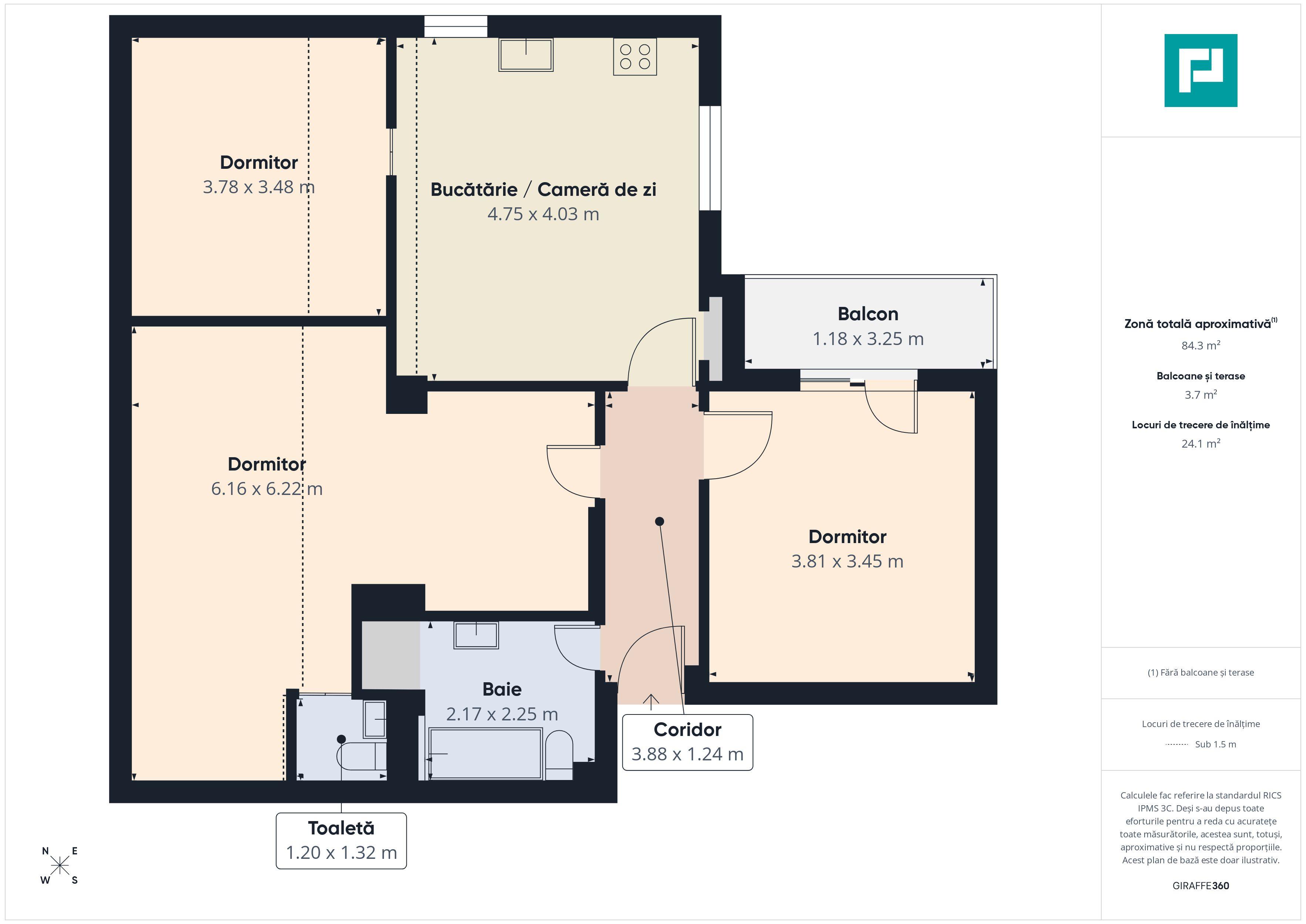 Apartament cu 3 camere moderne în Dumbrăvița - 8