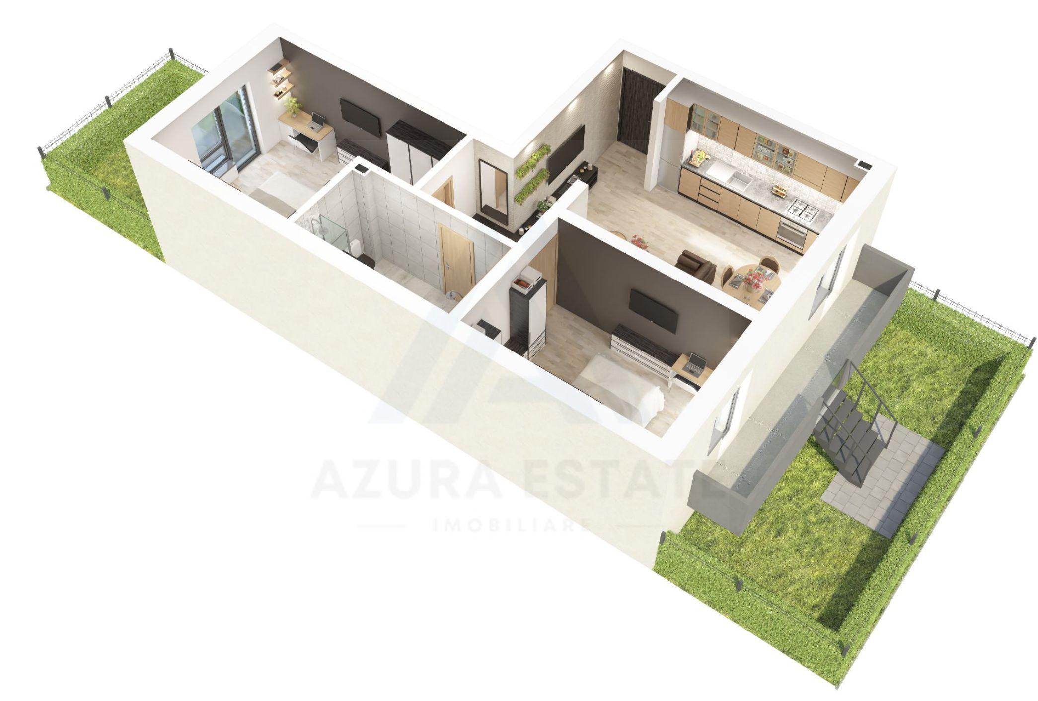 Apartament 61.2 mp utili 3 camere si gradina 47 mp in zona D-na Stanca - 10