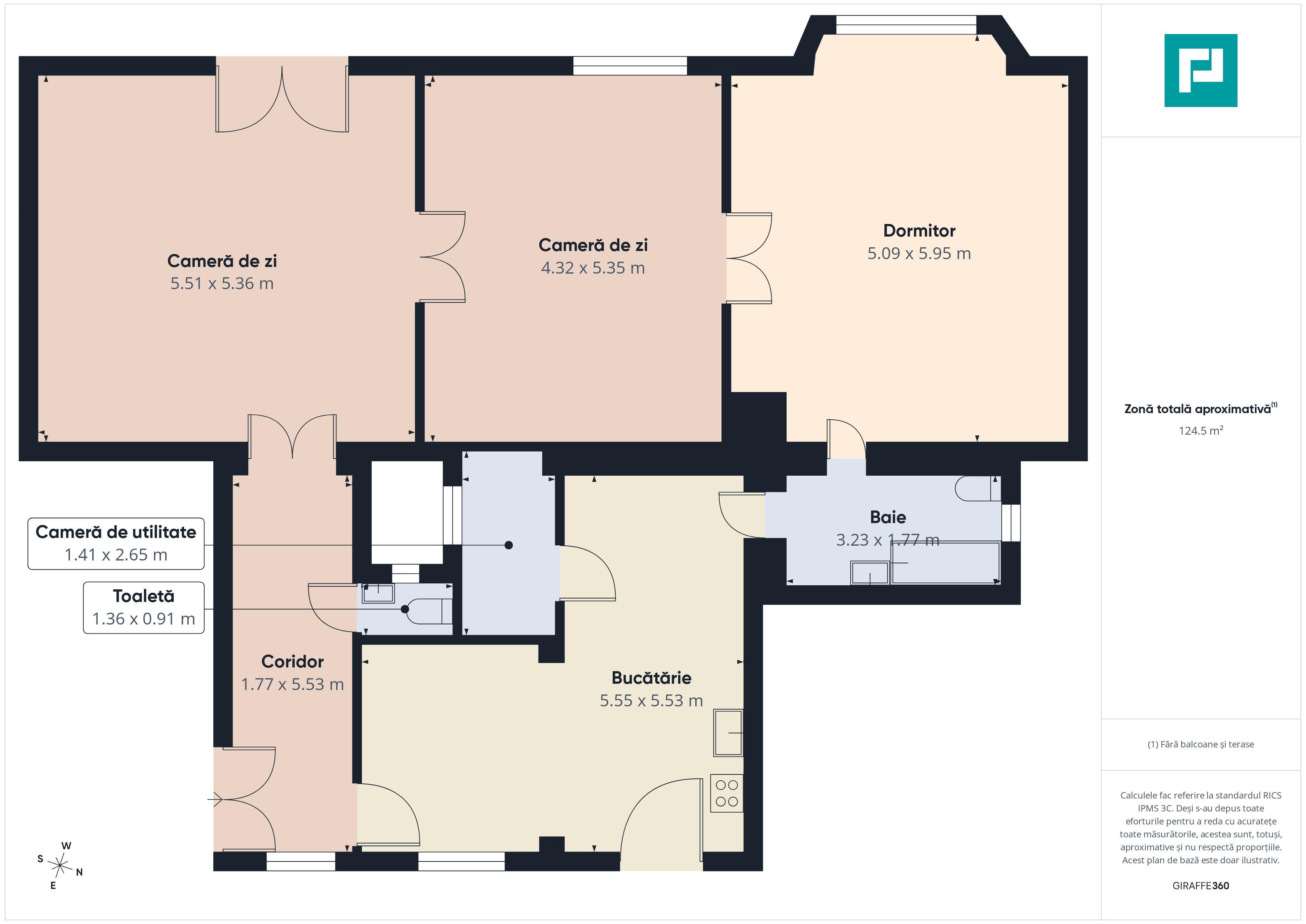 Apartament generos cu 3 camere – Zona Centrală - 7