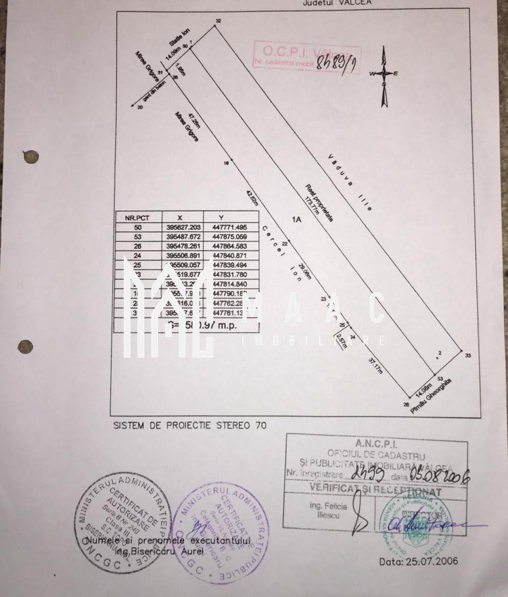 Teren extravilan 2581 mp | Râureni, Râmnicu Vâlcea | utilități la limită - 2