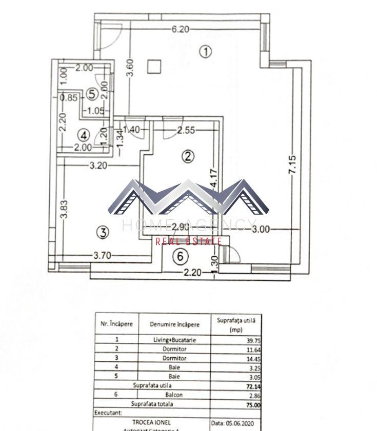 Apartament 3 camere, ideal pentru familii | 72 mp utili | comision 0 - 12