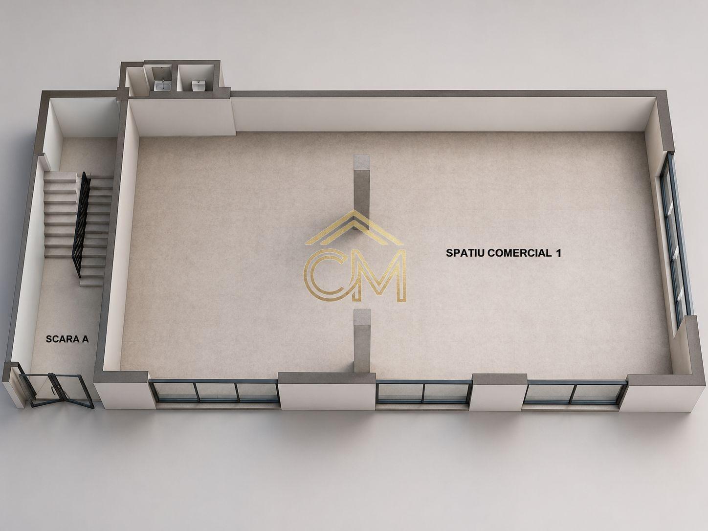 Spatiu Comercial - 95 MP Construiti-Parter-Selimbar - 2