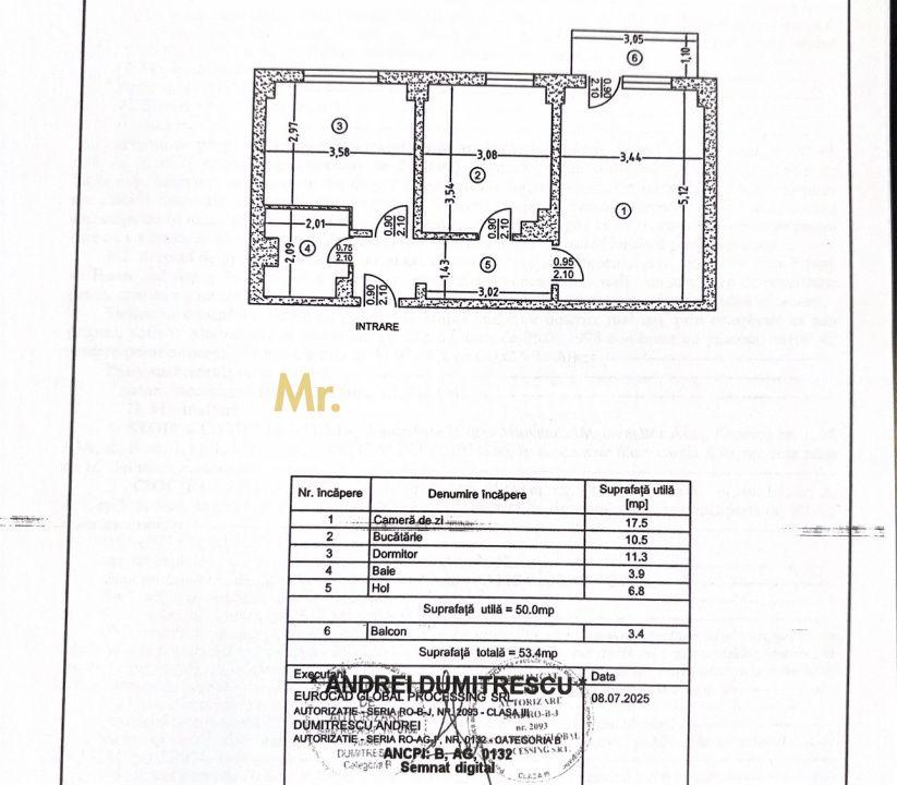 2 camere decomandate, Banat – etaj 2, centrală proprie, zonă excelentă - 12