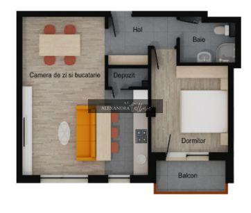 Apartament 2 camere, depozitare, etaj intermediar, balcon, garaj, boxa - 4