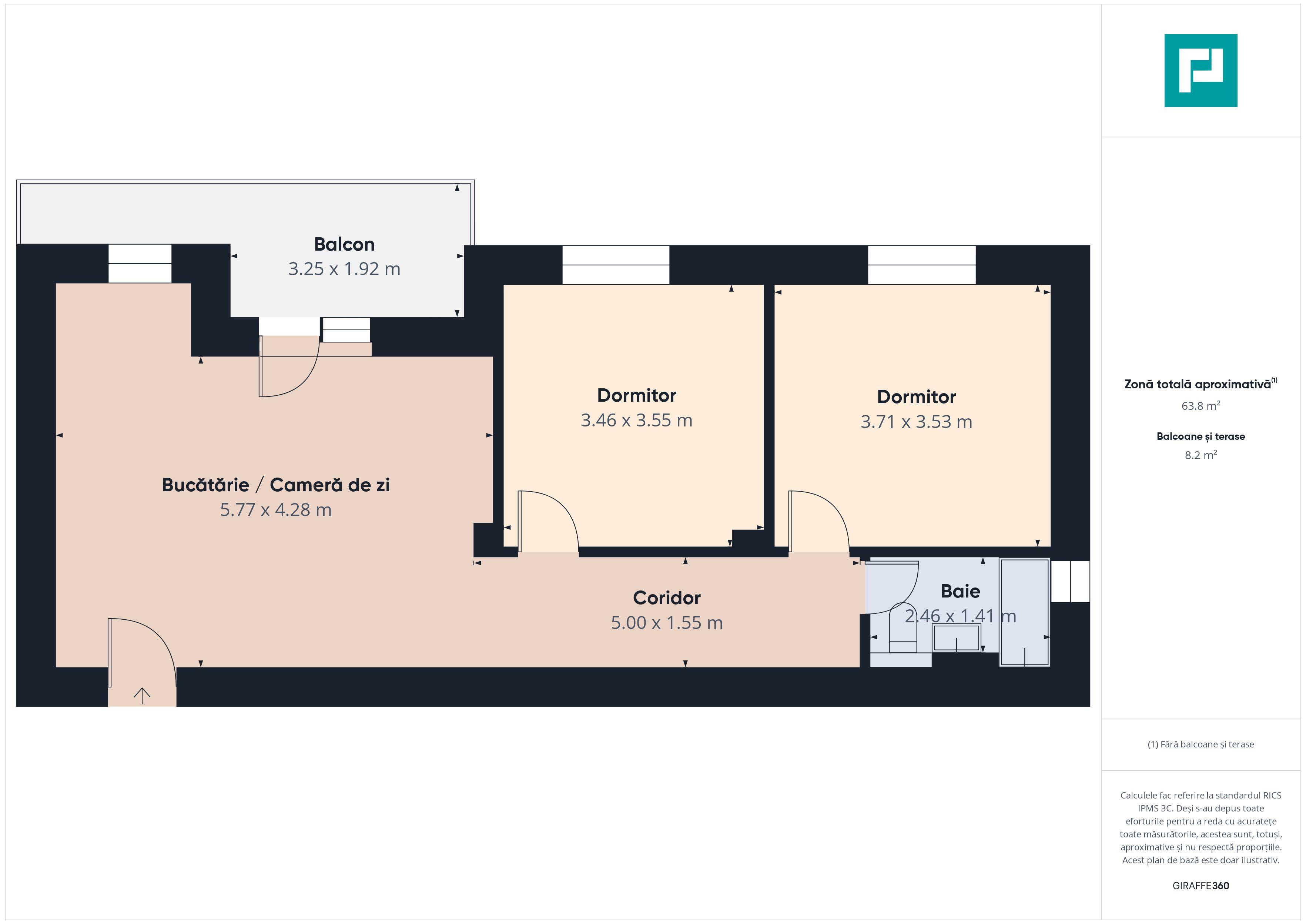 Apartament 3 camere | Etaj 2 | Zona Torontalului - 8