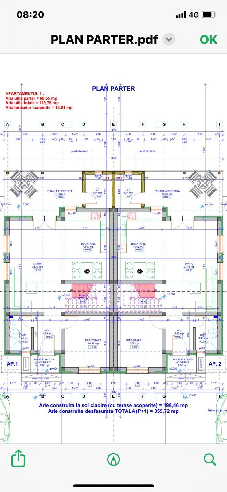 Jumătate de duplex cu interior la gri de vânzare în Giarmata Vii - 4