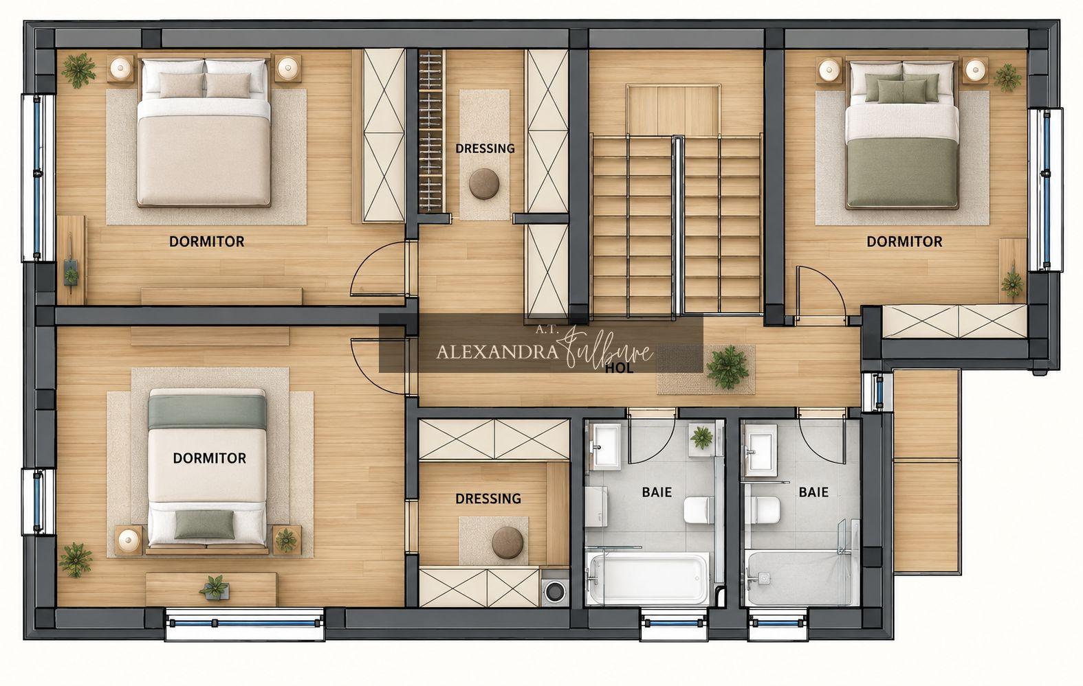 Casa individuala NZEB, 5 camere, 3 bai, finisata, P+ET+POD, Someseni - 7
