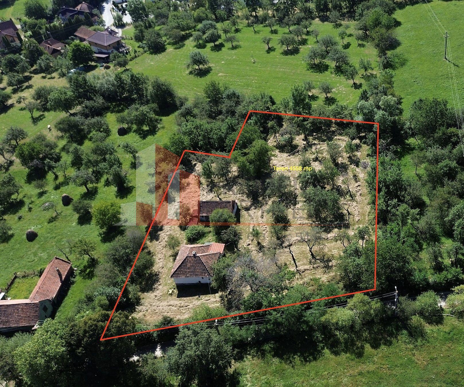 Teren 4558 mp cu casă tradițională, Sohodol, Bran - 1