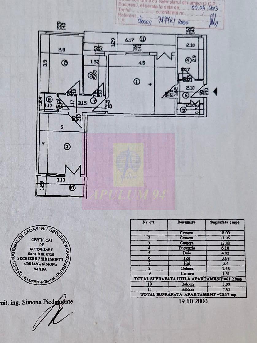 Ap 3 camere , Uverturii, metrou Lujerului - pret imbatabil - 7