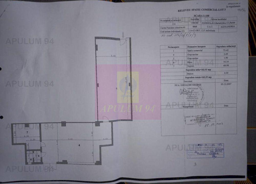 ALEXANDRIA (TR) - SE VINDE SPATIU COMERCIAL LANGA PARCUL CENTRAL - 2