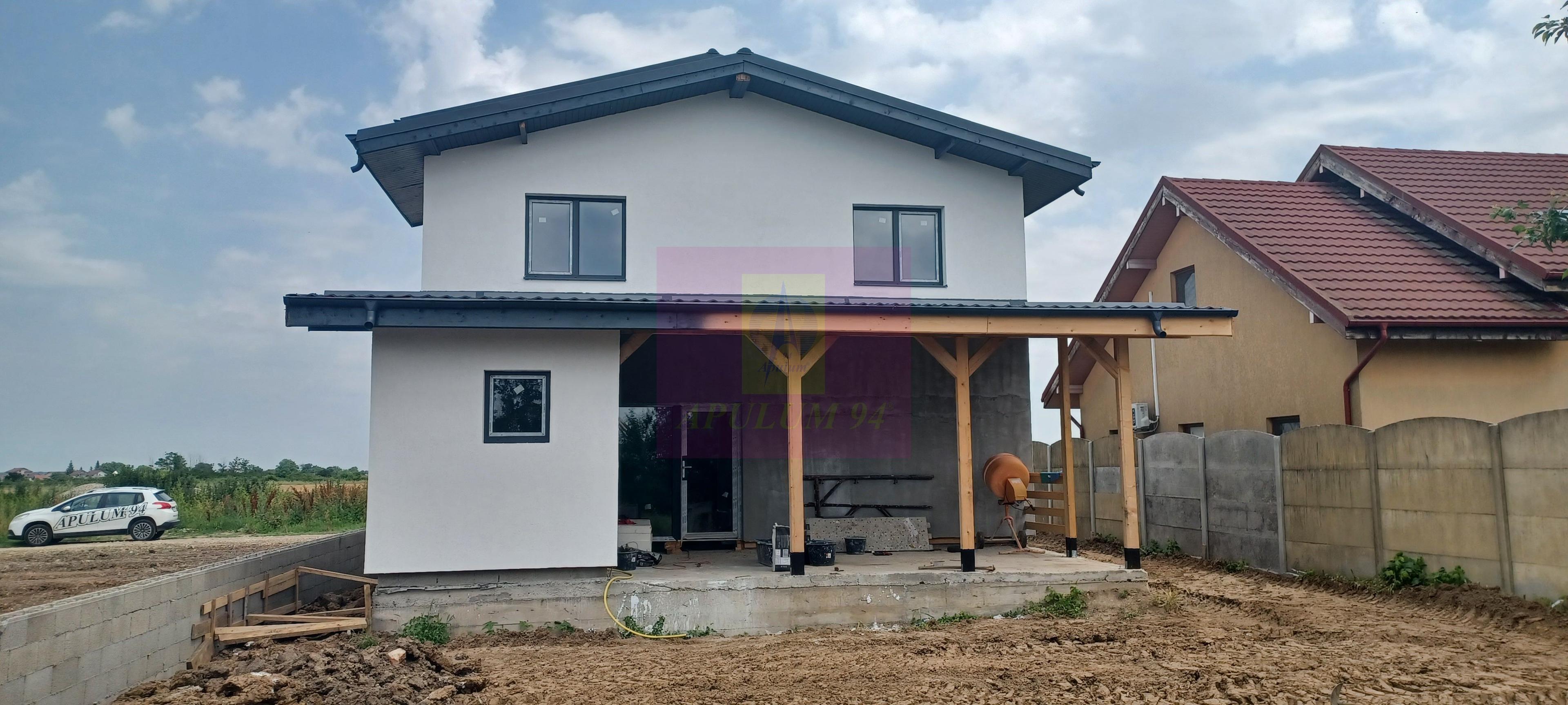 Săbăreni, casă p+1E+m, 5 camere, 3 bai, terasă acoperită, CT - 5