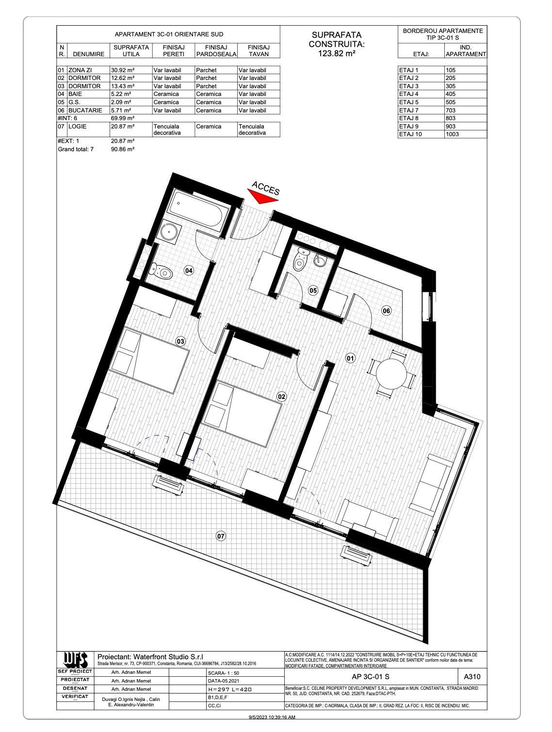 Tomis Plus - Celine Elegance - Vânzare apartament cu 3 camere, etaj 1. - 7