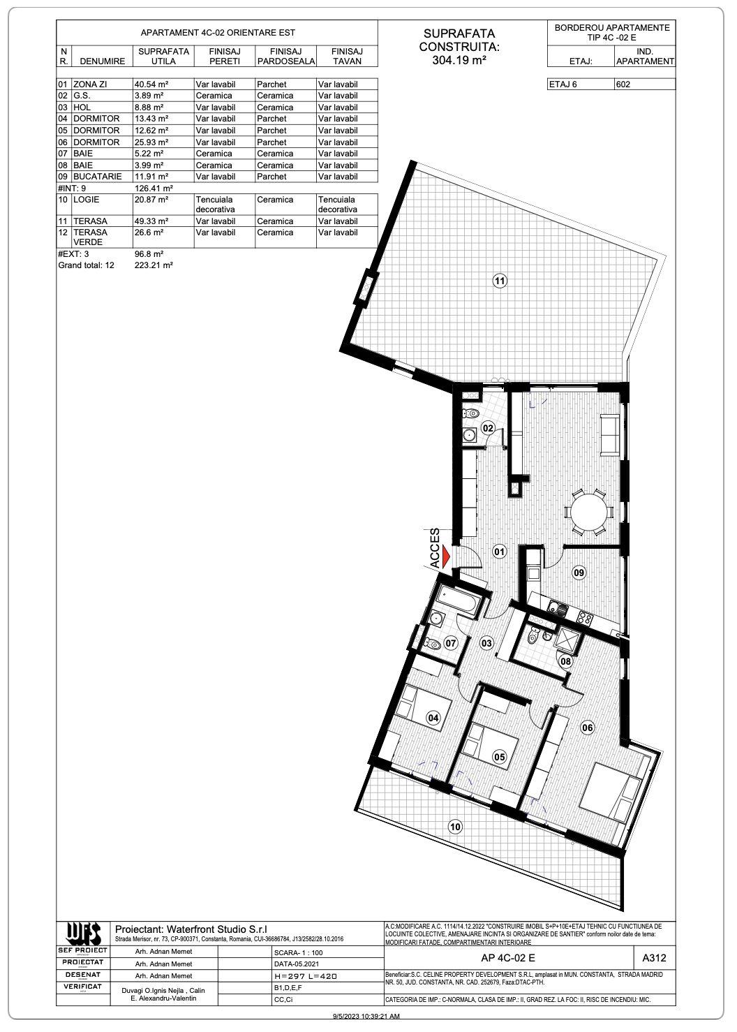 Tomis Plus - Celine Elegance - Vânzare apartament cu 4 camere, etaj 6. - 24