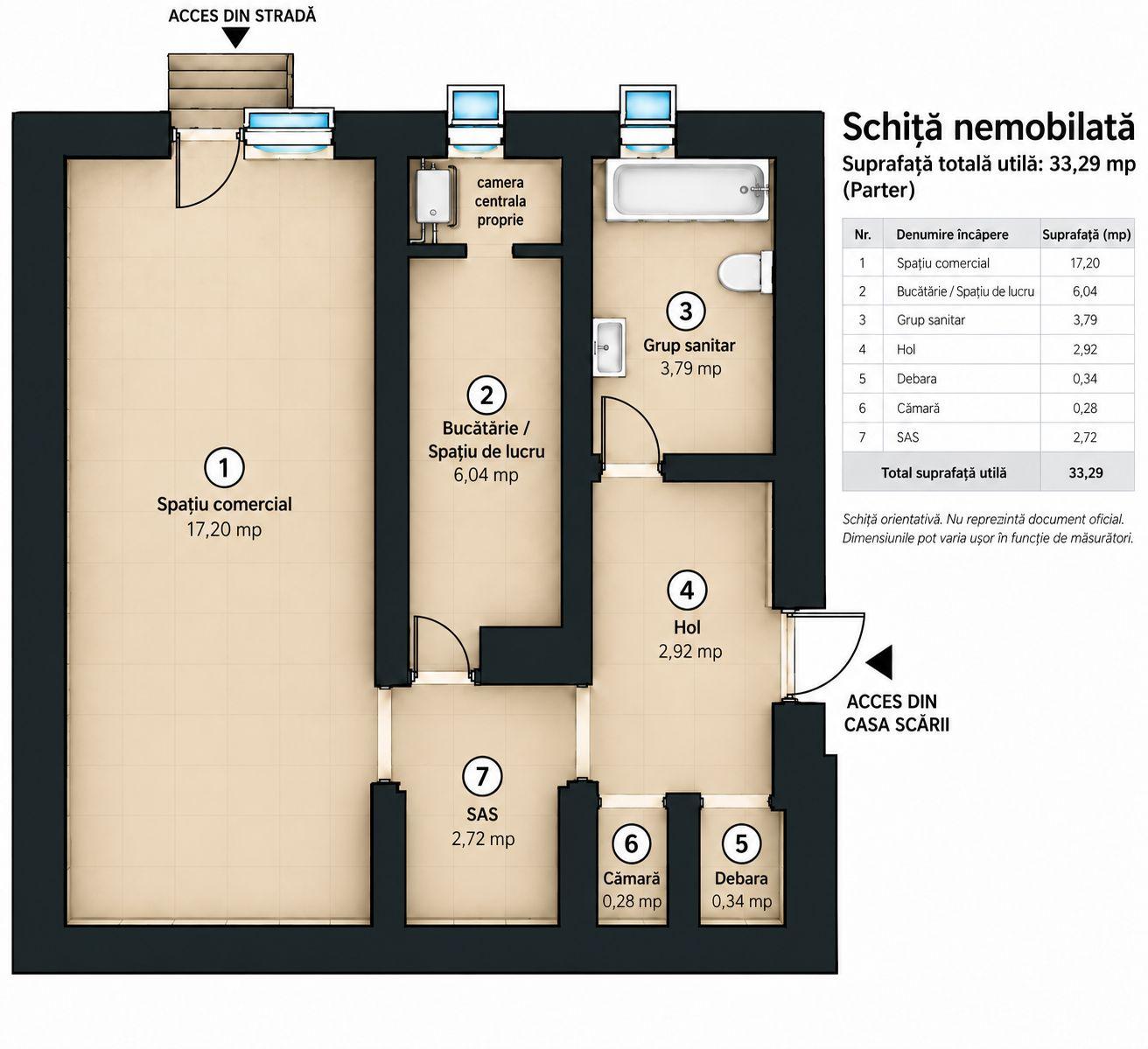 Spatiu comercial 33 mp | Acces stradal | Crangasi - 1