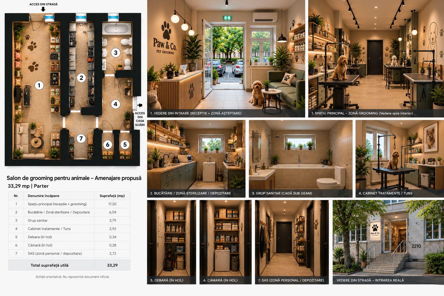 Spatiu comercial de inchiriat | 33,29 mp | Acces stradal | Crangasi - 9