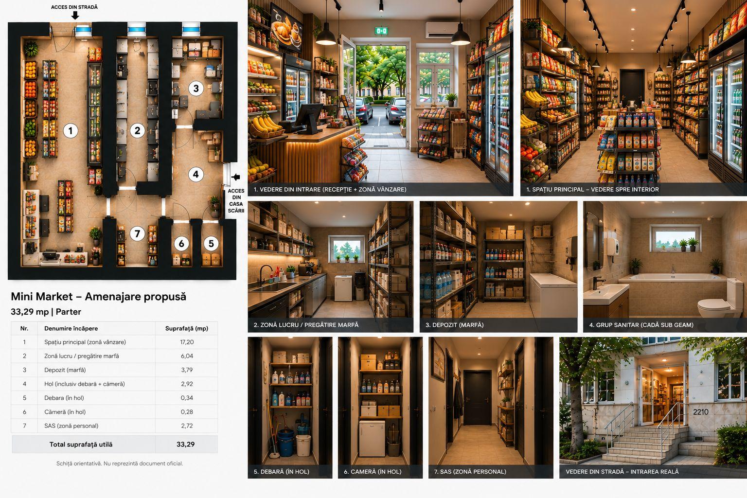 Spatiu comercial de inchiriat | 33,29 mp | Acces stradal | Crangasi - 5