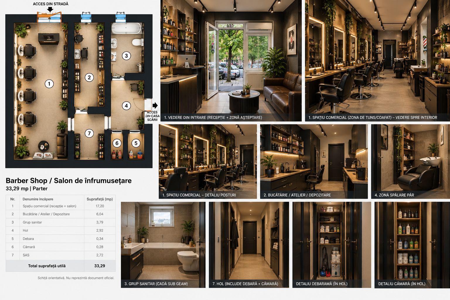 Spatiu comercial de inchiriat | 33,29 mp | Acces stradal | Crangasi - 6