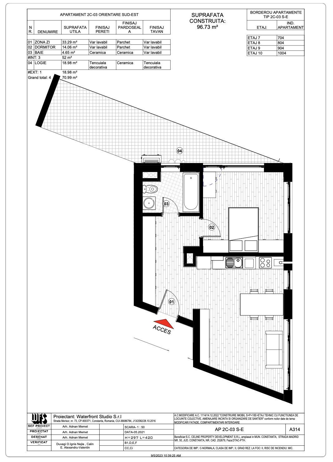 Tomis Plus - Celine Elegance - Vânzare apartament cu 2 camere cu vedere la Lac! - 9