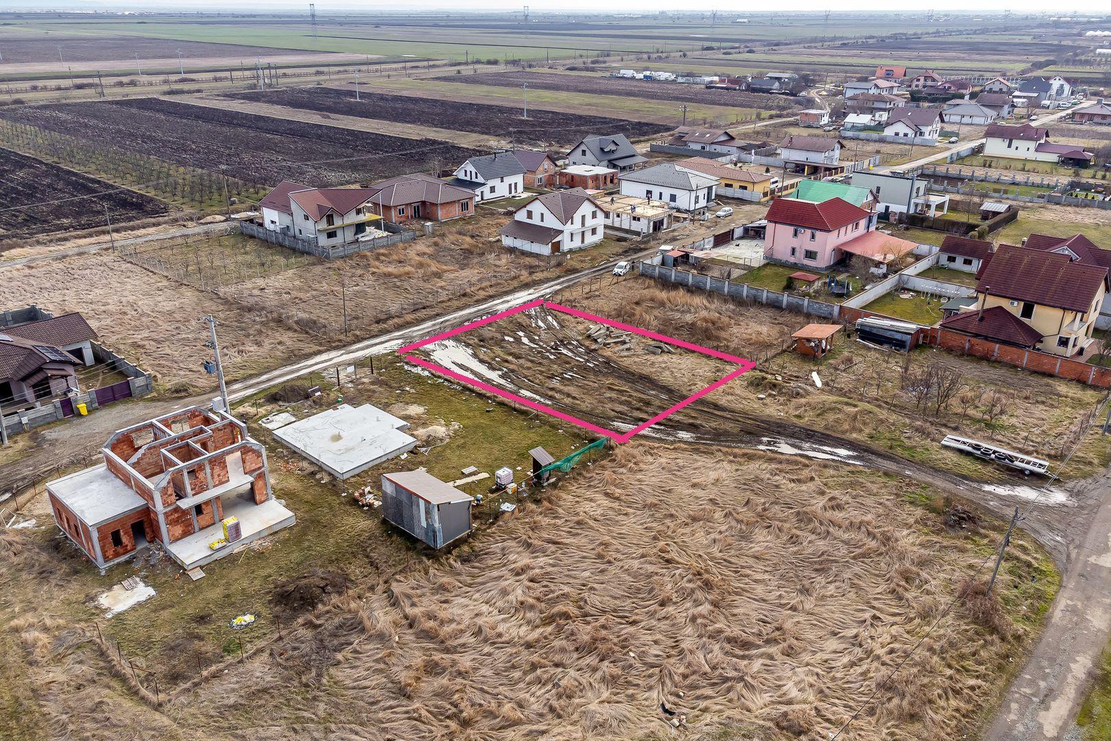 Teren intravilan construcție casă individuală Sânleani - Comision 0% - 1