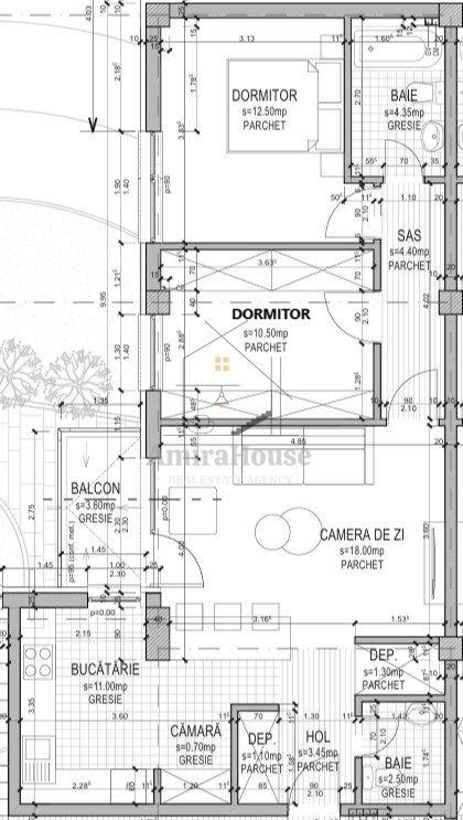 Apartament 3 camere CF, finisat etaj 2, parcare subterana, str Traian Vuia - 7