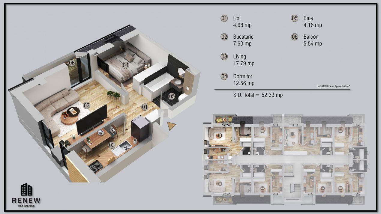 Ap. 2 cam. aprilie 2026 zona Militari Residence - 1