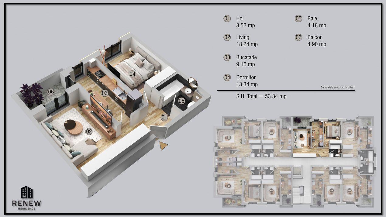 Ap. 2 cam. finalizare aprilie 2026 zona Militari Residence - 1