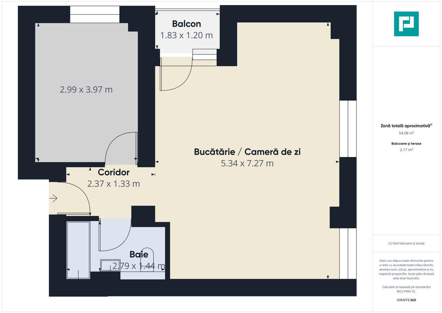 Apartament 2 camere | Etaj 2 | Calea Torontalului - 6