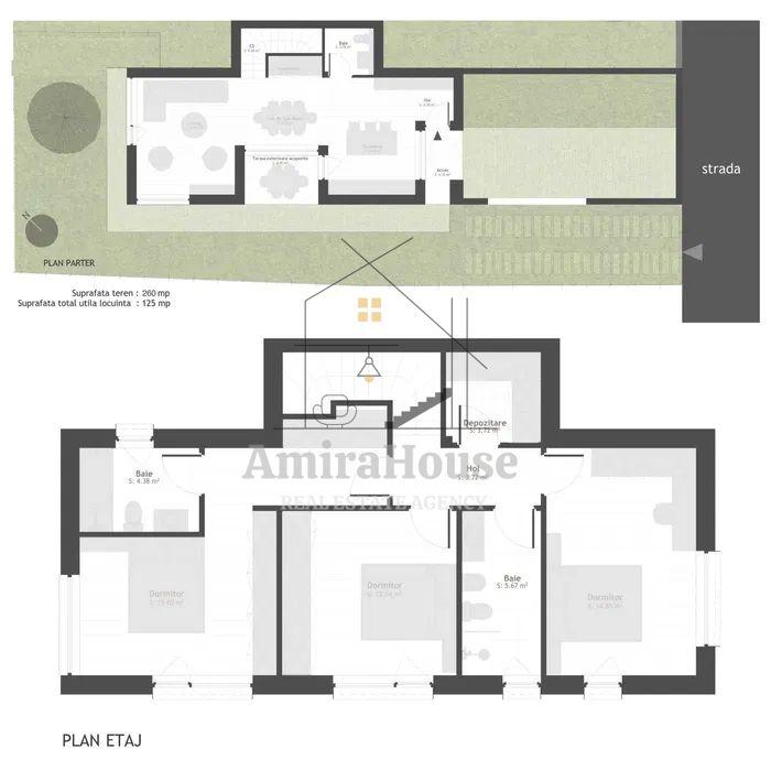 Casa individuala moderna, parcare, teren 260 mp, Chinteni - 7