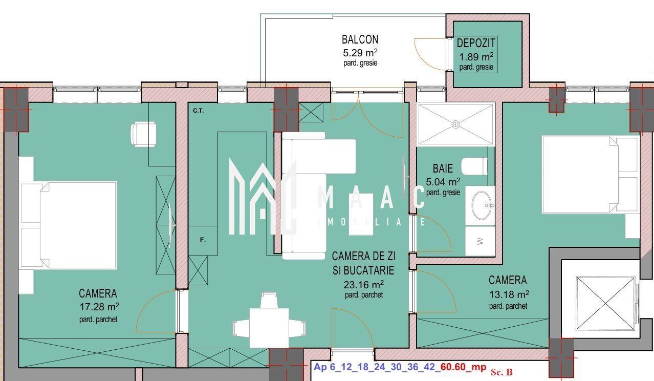 Apartament 2 camere | Zona Doamna Stanca | Parcare - 2