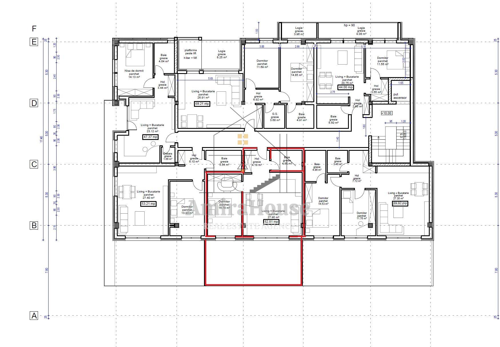 Apartament 2 camere, finisat, parcare, terasa 31 mp, str Sub Cetate, Floresti - 22