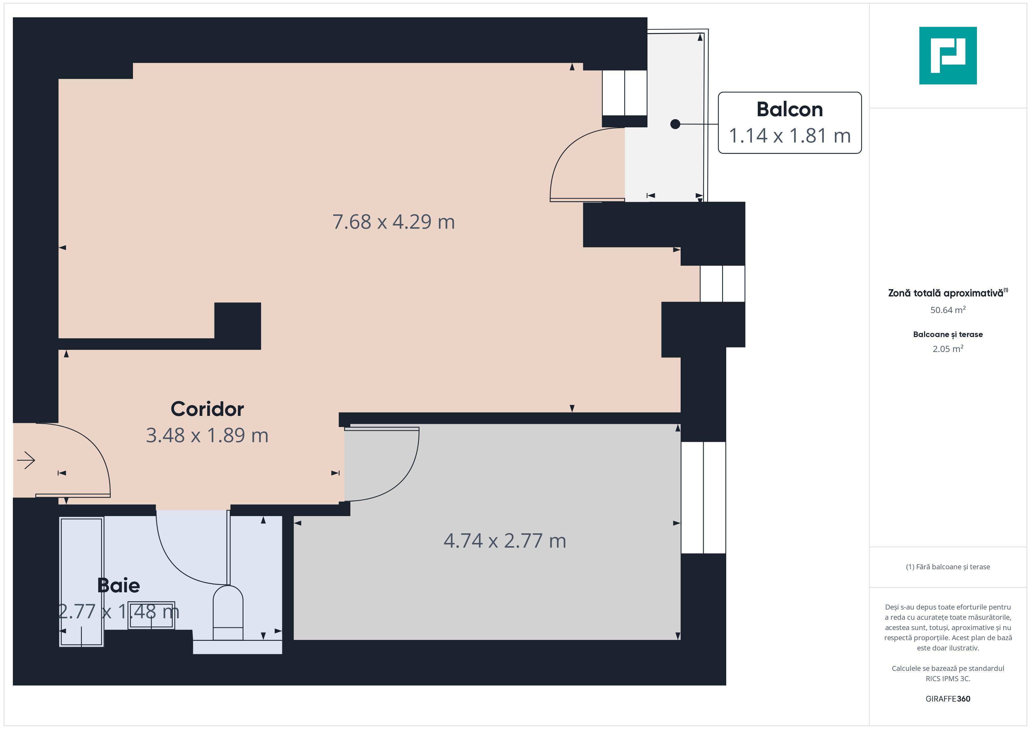 Apartament cu 2 camere, zona Torontalului - 7