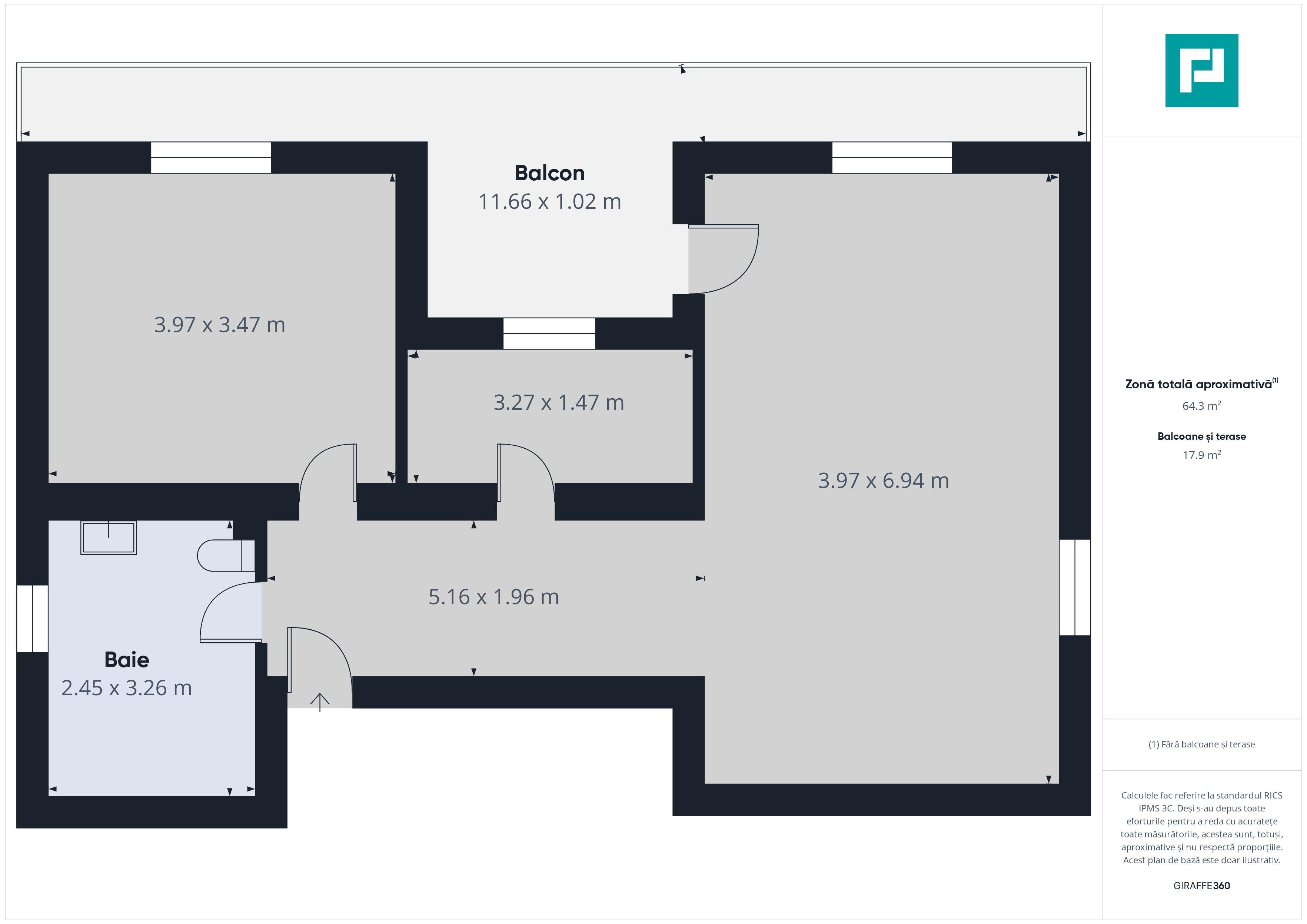 Apartament cu 2 camere, terasă generoasă – Moșnița - 22