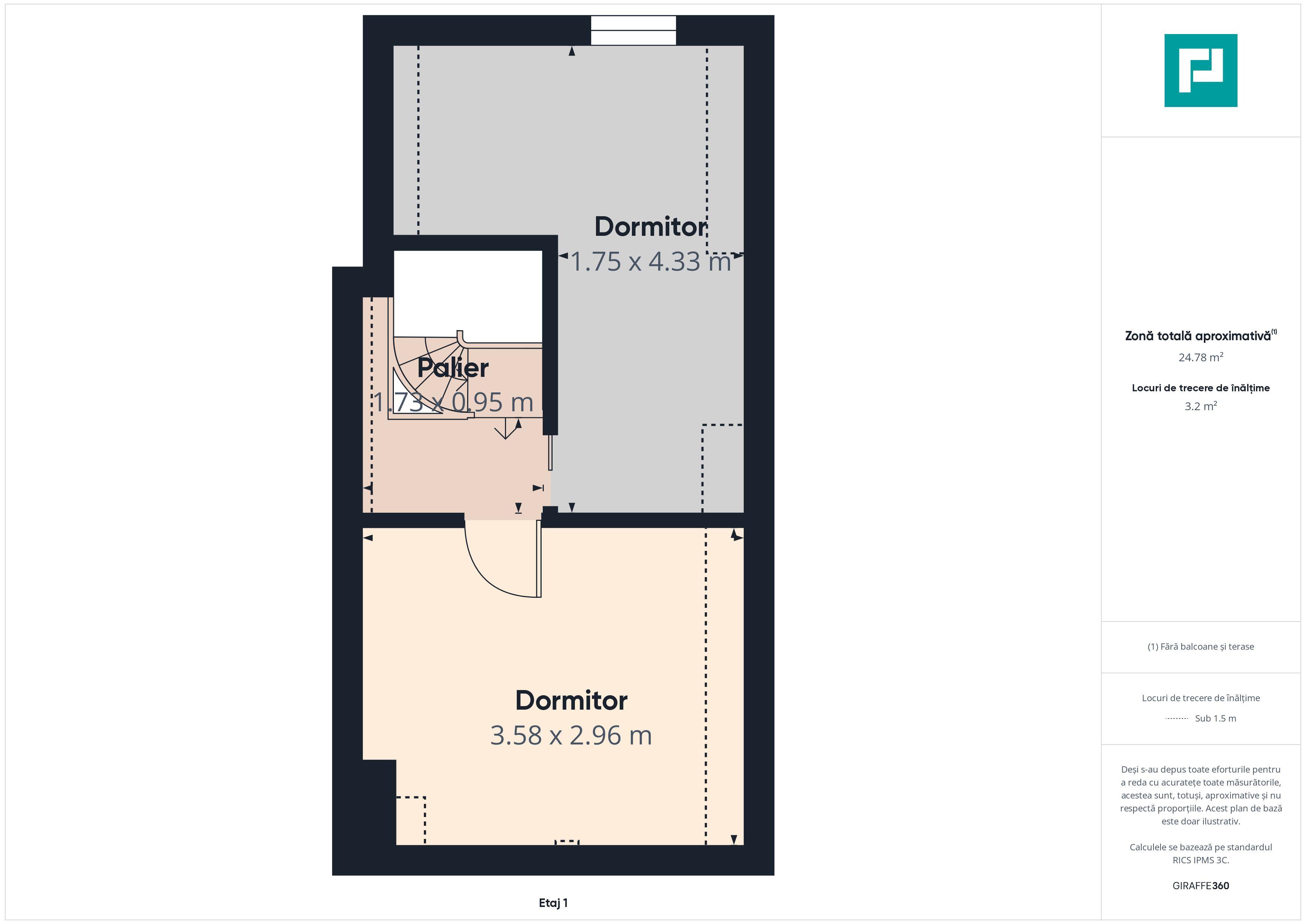 Apartament cu 2 camere pe 2 niveluri în Dumbrăvița - 11