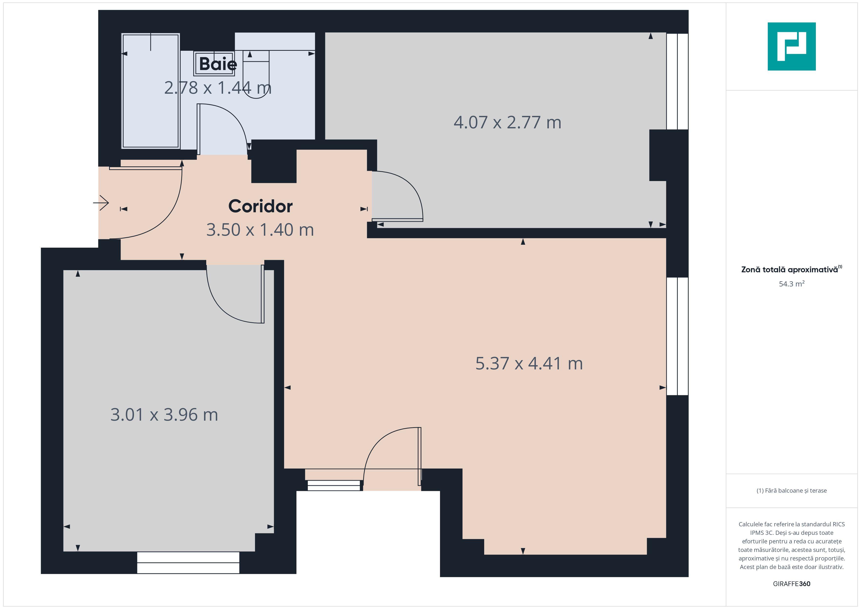 Apartament 3 camere | Etaj 1 | Calea Torontalului - 14